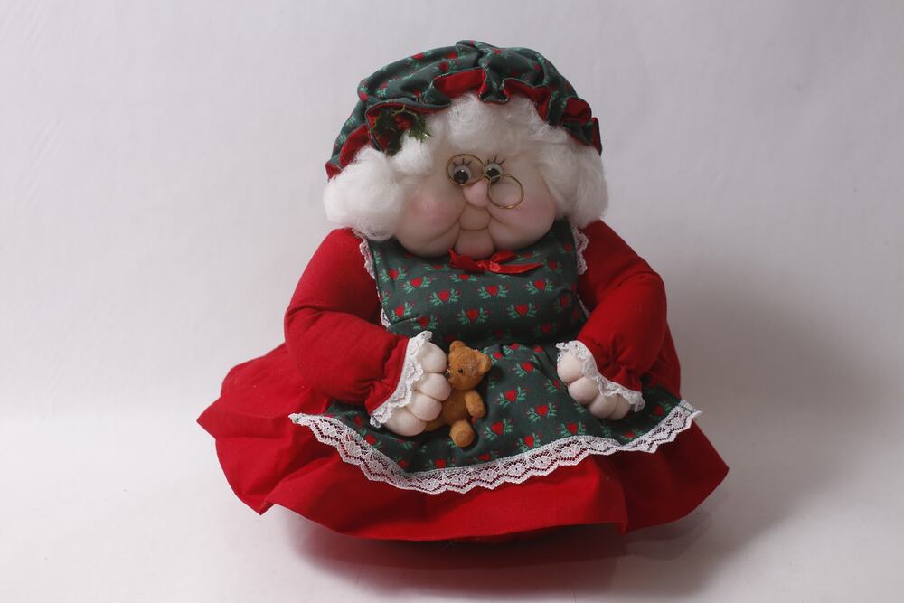 Handmade Nylon Mrs. Santa Claus Craft Doll – 1980s Vintage, Doll, 260821-WH 71